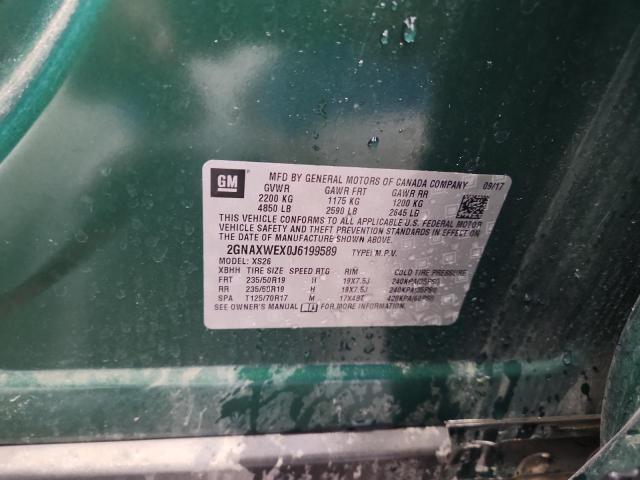 Photo 14 from auction – 2018 CHEVROLET EQUINOX PR with VIN 2GNAXWEX0J6199589