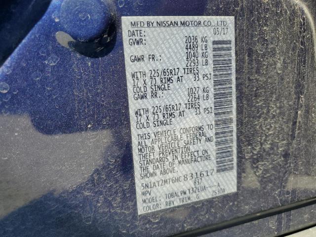 Photo 14 from auction – 2017 NISSAN ROGUE S with VIN 5N1AT2MT6HC831617