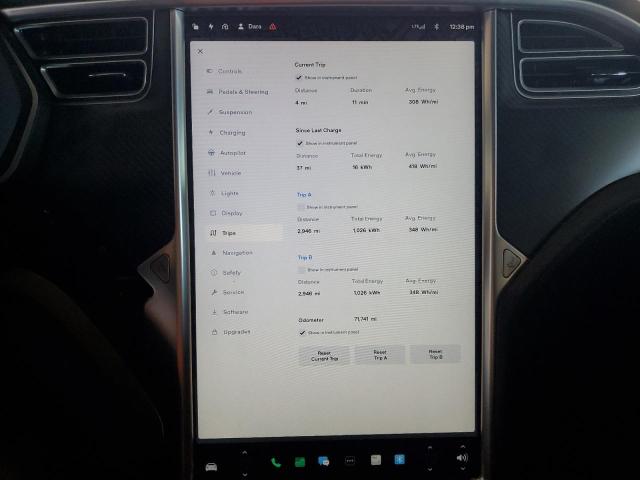 Photo 9 from auction – 2015 TESLA MODEL S 85 with VIN 5YJSA4H24FFP73065
