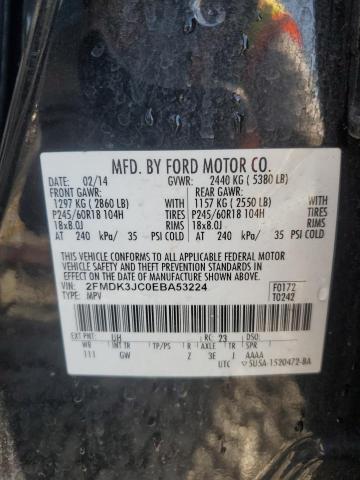 Photo 14 from auction – 2014 FORD EDGE SEL with VIN 2FMDK3JC0EBA53224