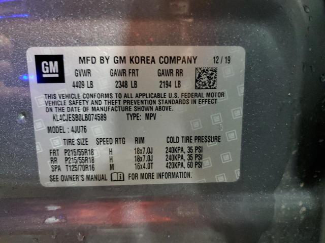 Photo 14 from auction – 2020 BUICK ENCORE PRE with VIN KL4CJESB0LB074589