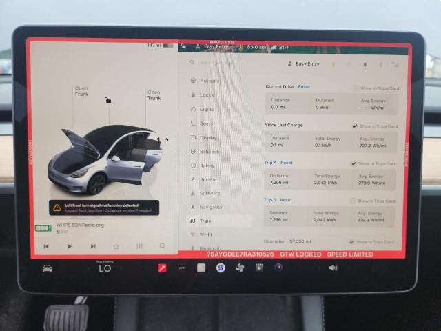 Photo 9 from auction – 2024 TESLA MODEL Y with VIN 7SAYGDEE7RA310526
