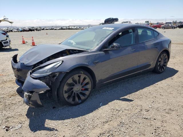 TESLA MODEL 3 2022 with VIN 5YJ3E1ECXNF193533 - Photo from auction