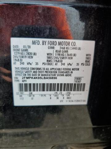 Photo 14 from auction – 2020 FORD EDGE TITAN with VIN 2FMPK4K95LBA56896