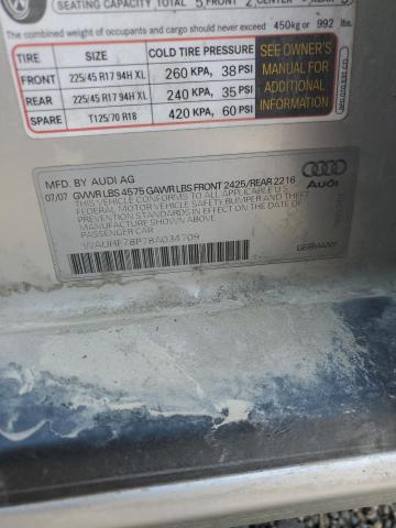 Photo 14 from auction – 2008 AUDI A3 2.0 with VIN WAUHF78P78A034709