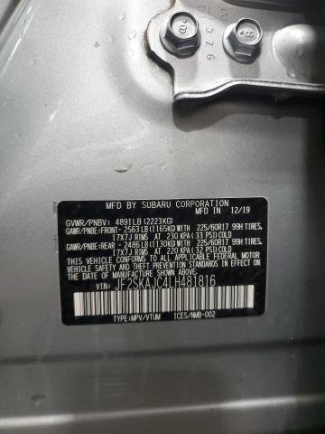 Photo 14 from auction – 2020 SUBARU FORESTER P with VIN JF2SKAJC4LH481816