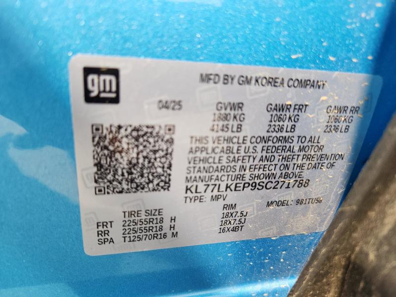 Photo 14 from auction – 2025 CHEVROLET TRAX with VIN KL77LKEP9SC271788