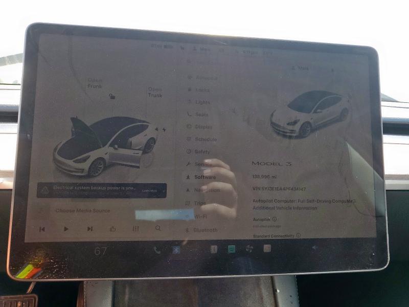 Photo 9 from auction – 2023 TESLA MODEL 3 with VIN 5YJ3E1EA4PF434147