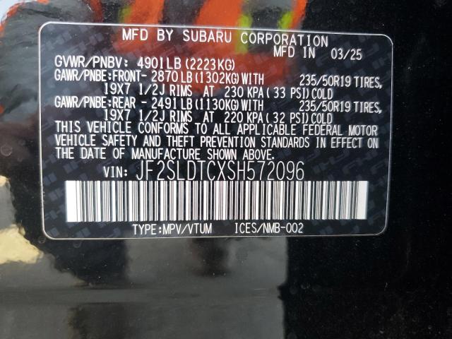 Photo 14 from auction – 2025 SUBARU FORESTER TOURING with VIN JF2SLDTCXSH572096