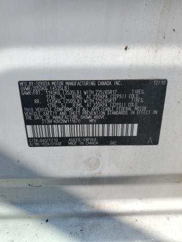 Photo 14 from auction – 2011 TOYOTA RAV4 with VIN 2T3BF4DV2BW111670