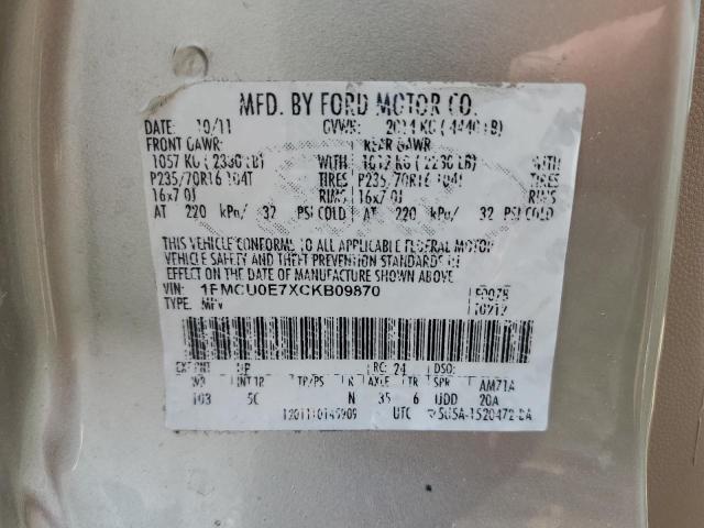 Фото 14 с аукциона – 2012 FORD ESCAPE LIM с VIN 1FMCU0E7XCKB09870