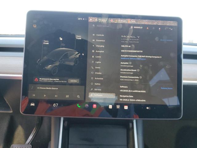 Photo 9 from auction – 2021 TESLA MODEL Y with VIN 5YJYGDEE8MF097711
