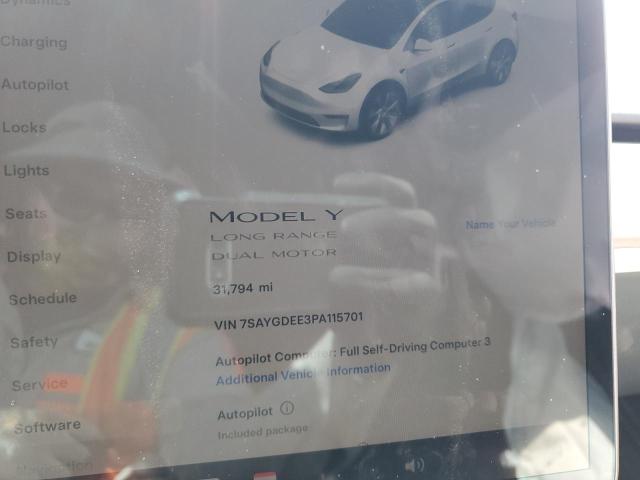 Zdjęcie 9 z aukcji – 2023 TESLA MODEL Y z VIN 7SAYGDEE3PA115701