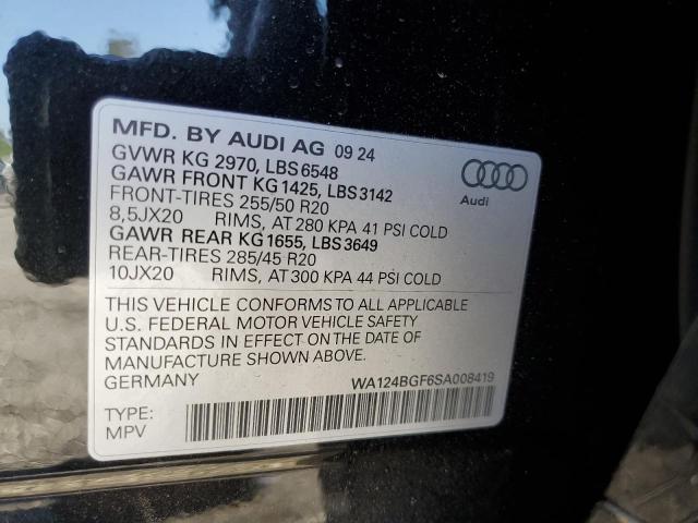 Photo 14 from auction – 2025 AUDI Q6 E-TRON with VIN WA124BGF6SA008419