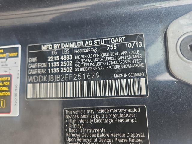 Photo 10 from auction – 2014 MERCEDES-BENZ E 350 4MAT with VIN WDDKJ8JB2EF251679