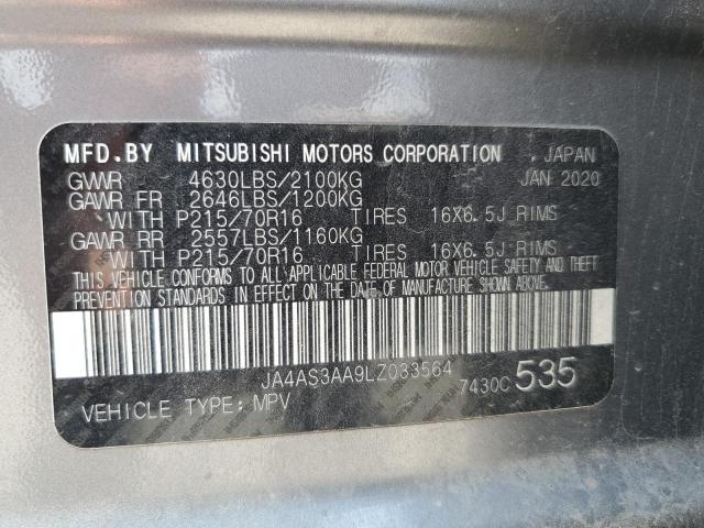 Photo 14 from auction – 2020 MITSUBISHI ECLIPSE CROSS ES with VIN JA4AS3AA9LZ033564