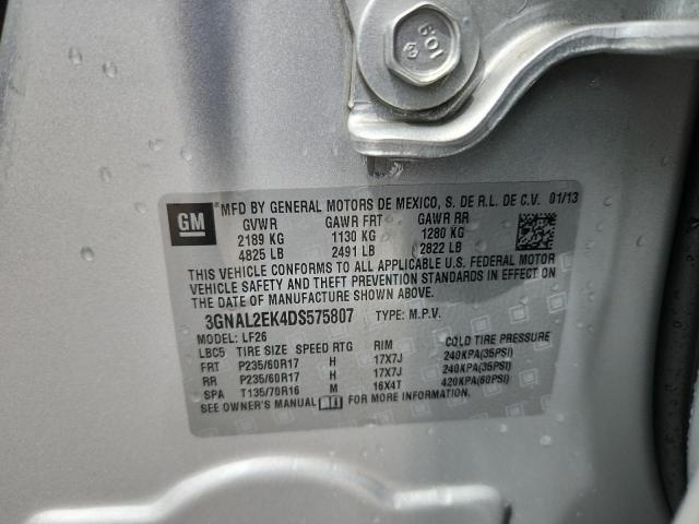 Photo 14 from auction – 2013 CHEVROLET CAPTIVA LS with VIN 3GNAL2EK4DS575807