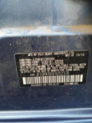 Photo 14 from auction – 2015 SUBARU IMPREZA SP with VIN JF1GPAT65F8202378