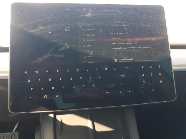 Photo 9 from auction – 2023 TESLA MODEL 3 with VIN 5YJ3E1EA1PF458230