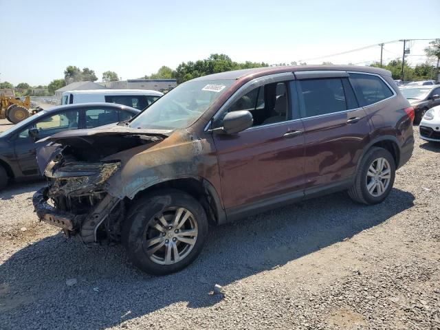 HONDA PILOT LX 2016 with VIN 5FNYF6H17GB020081 - Photo from auction