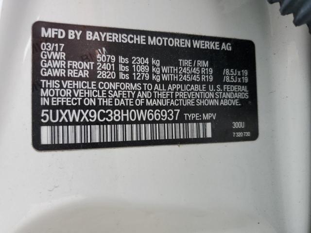 Photo 14 from auction – 2017 BMW X3 XDRIVE2 with VIN 5UXWX9C38H0W66937