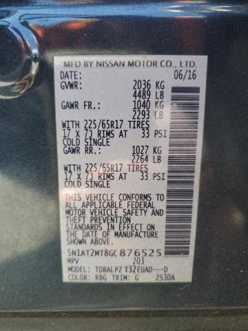Photo 14 from auction – 2016 NISSAN ROGUE S with VIN 5N1AT2MT8GC876525