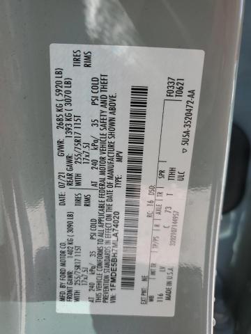Photo 14 from auction – 2021 FORD BRONCO BAS with VIN 1FMDE5BH7MLA74020