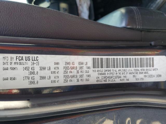 Photo 14 from auction – 2015 DODGE DURANGO SX with VIN 1C4RDHAG4FC187644