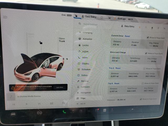 Photo 9 from auction – 2019 TESLA MODEL 3 with VIN 5YJ3E1EBXKF213928