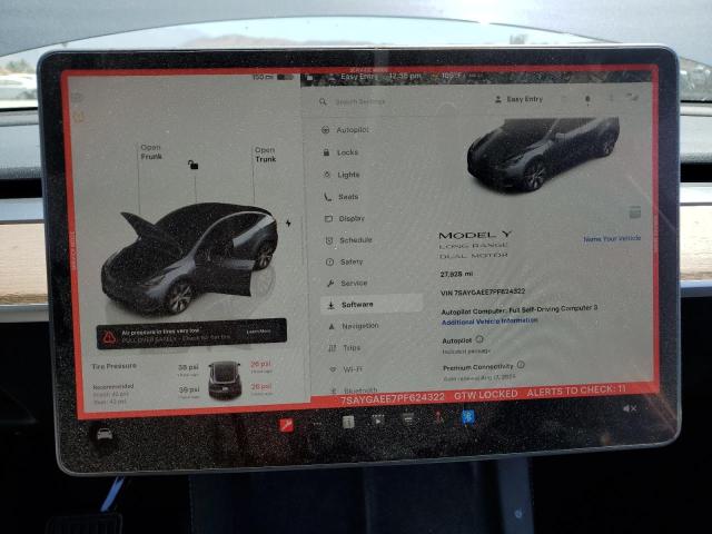 Photo 9 from auction – 2023 TESLA MODEL Y with VIN 7SAYGAEE7PF624322