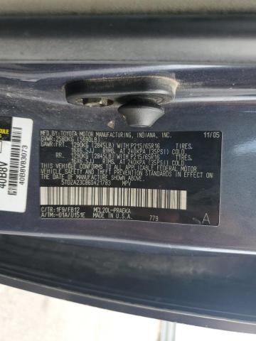 Photo 14 from auction – 2006 TOYOTA SIENNA CE with VIN 5TDZA23C86S421783