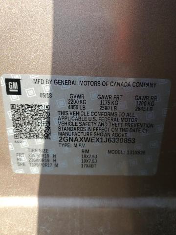 Photo 14 from auction – 2018 CHEVROLET EQUINOX PR with VIN 2GNAXWEX1J6330853