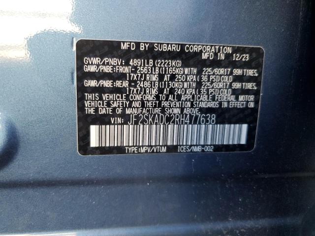 Foto 14 de la subasta – 2024 SUBARU FORESTER P con VIN JF2SKADC2RH477638