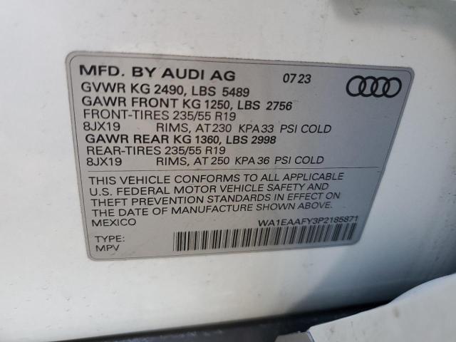 Photo 14 from auction – 2023 AUDI Q5 PREMIUM with VIN WA1EAAFY3P2185871