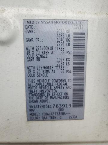 Photo 14 from auction – 2014 NISSAN ROGUE with VIN 5N1AT2MT5EC763919