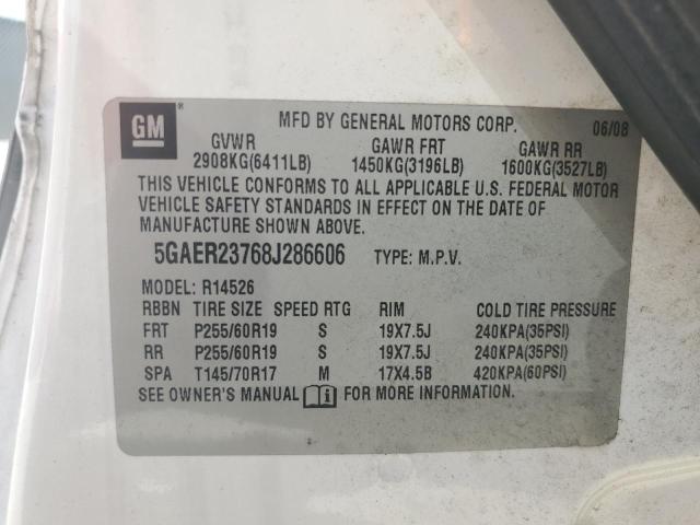 Photo 14 from auction – 2008 BUICK ENCLAVE CX with VIN 5GAER23768J286606