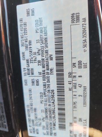Photo 14 from auction – 2020 FORD ESCAPE TIT with VIN 1FMCU9J96LUA25626