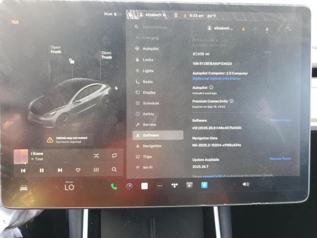 Photo 9 from auction – 2018 TESLA MODEL 3 with VIN 5YJ3E1EA9JF124020
