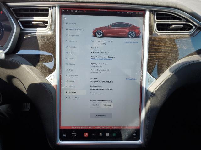 Photo 9 from auction – 2016 TESLA MODEL S with VIN 5YJSA1E26GF147571