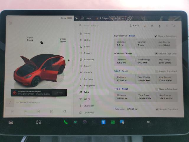 Photo 9 from auction – 2022 TESLA MODEL Y with VIN 7SAYGDEE6NF437832
