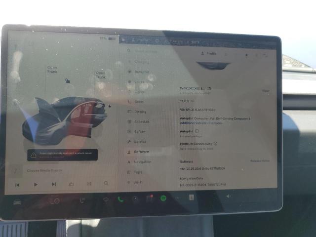 Photo 9 from auction – 2025 TESLA MODEL 3 with VIN 5YJ3E1EA5SF911998