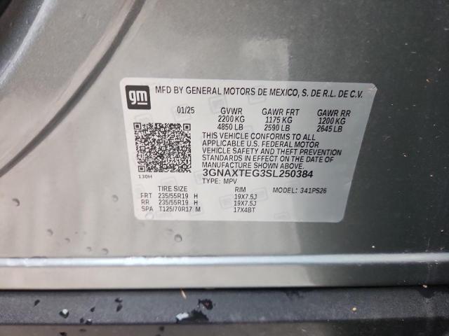 Photo 14 from auction – 2025 CHEVROLET EQUINOX RS with VIN 3GNAXTEG3SL250384