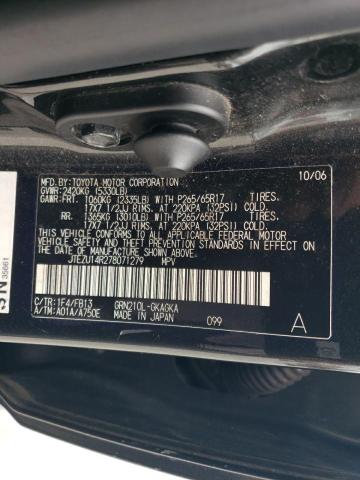 Photo 14 from auction – 2007 TOYOTA 4RUNNER SR5 with VIN JTEZU14R278071279