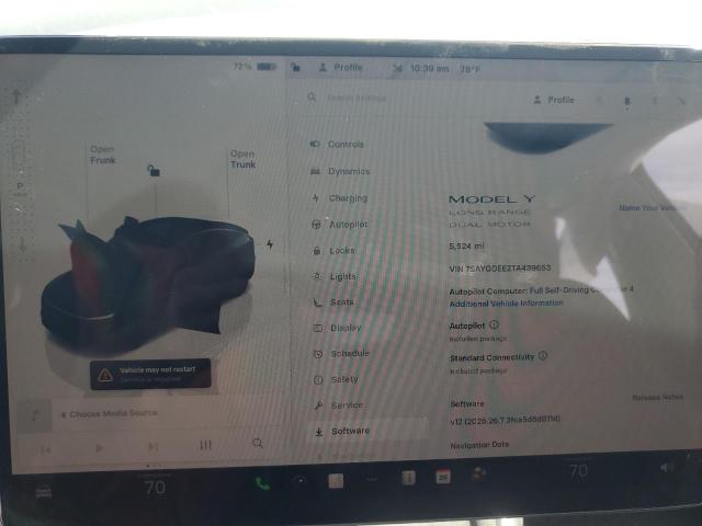 Photo 9 from auction – 2026 TESLA MODEL Y with VIN 7SAYGDEE2TA439653