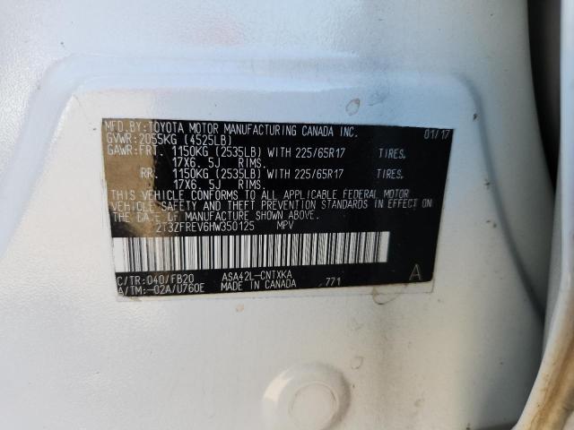 Photo 14 from auction – 2017 TOYOTA RAV4 LE with VIN 2T3ZFREV6HW350125
