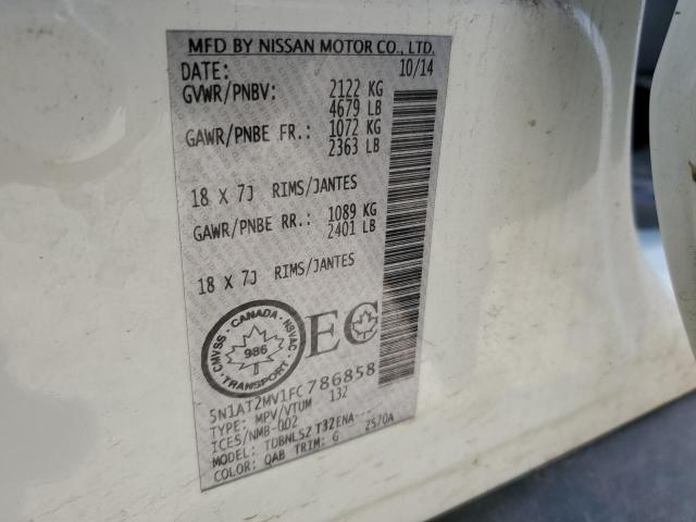 Photo 14 from auction – 2015 NISSAN ROGUE S with VIN 5N1AT2MV1FC786858