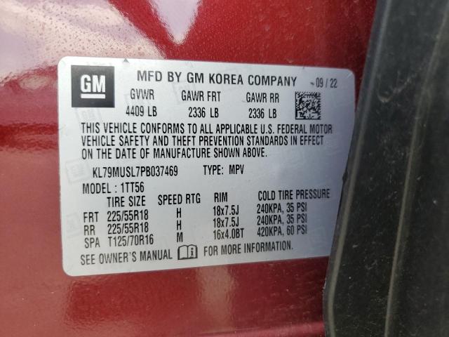 Photo 14 from auction – 2023 CHEVROLET TRAILBLAZE with VIN KL79MUSL7PB037469