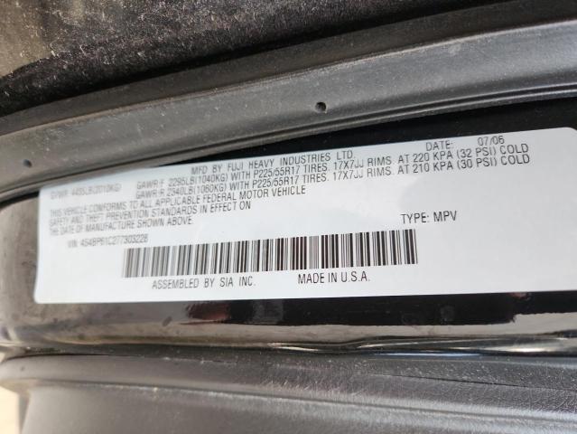 Photo 14 from auction – 2007 SUBARU OUTBACK OU with VIN 4S4BP61C277303228