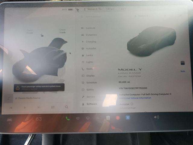 Photo 9 from auction – 2023 TESLA MODEL Y with VIN 7SAYGDEE7PF750200