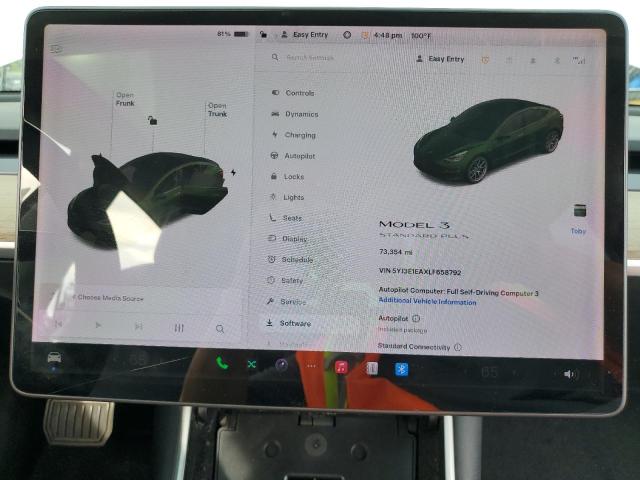 Photo 9 from auction – 2020 TESLA MODEL 3 with VIN 5YJ3E1EAXLF658792